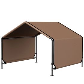 Portable Dog Tent Water Resistant for Outdoor Shade Protection, Brown