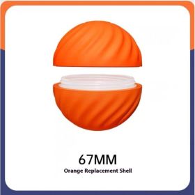 Pet Dog Rubber Ball Toys For Dogs Resistance To Bite Dog Chew Toys Puppy Pets Dogs Training Products (Option: Orange replacement shell 67mm)
